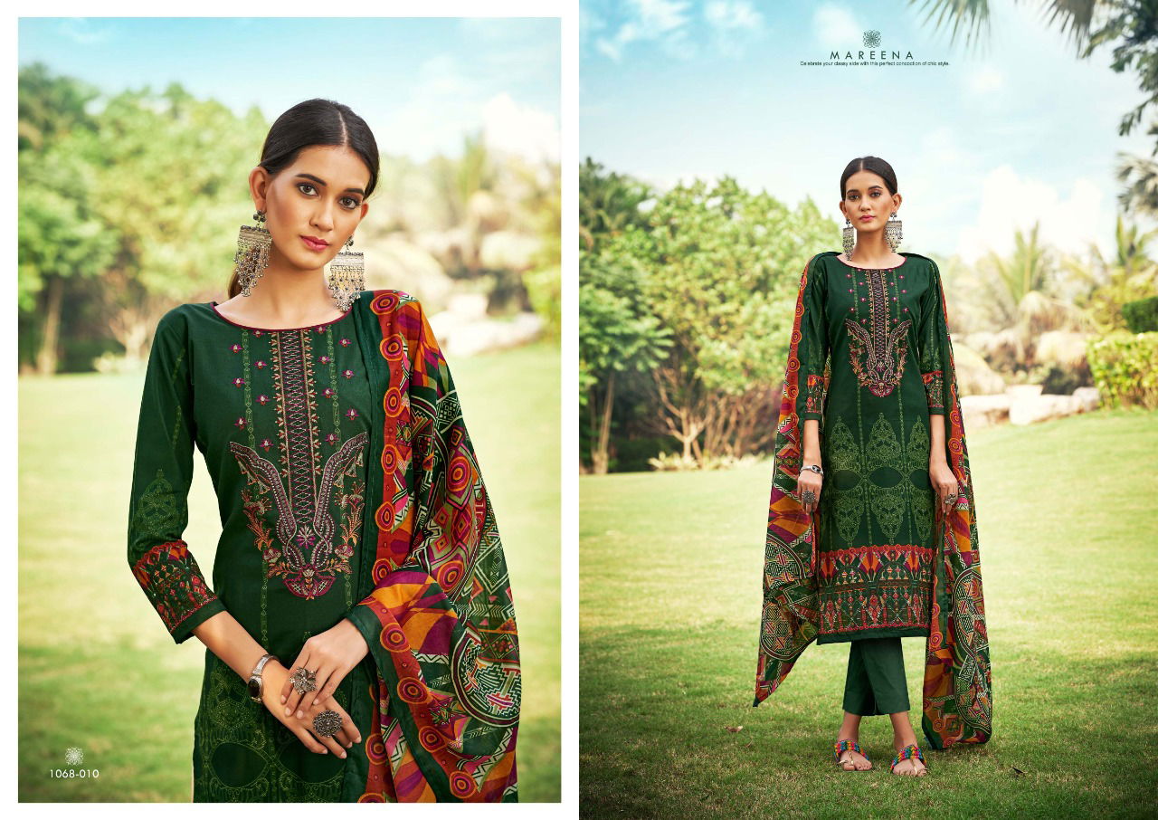 Romani Mareena 6th Wholesale Cotton Printed Readymade Suit Catalog
